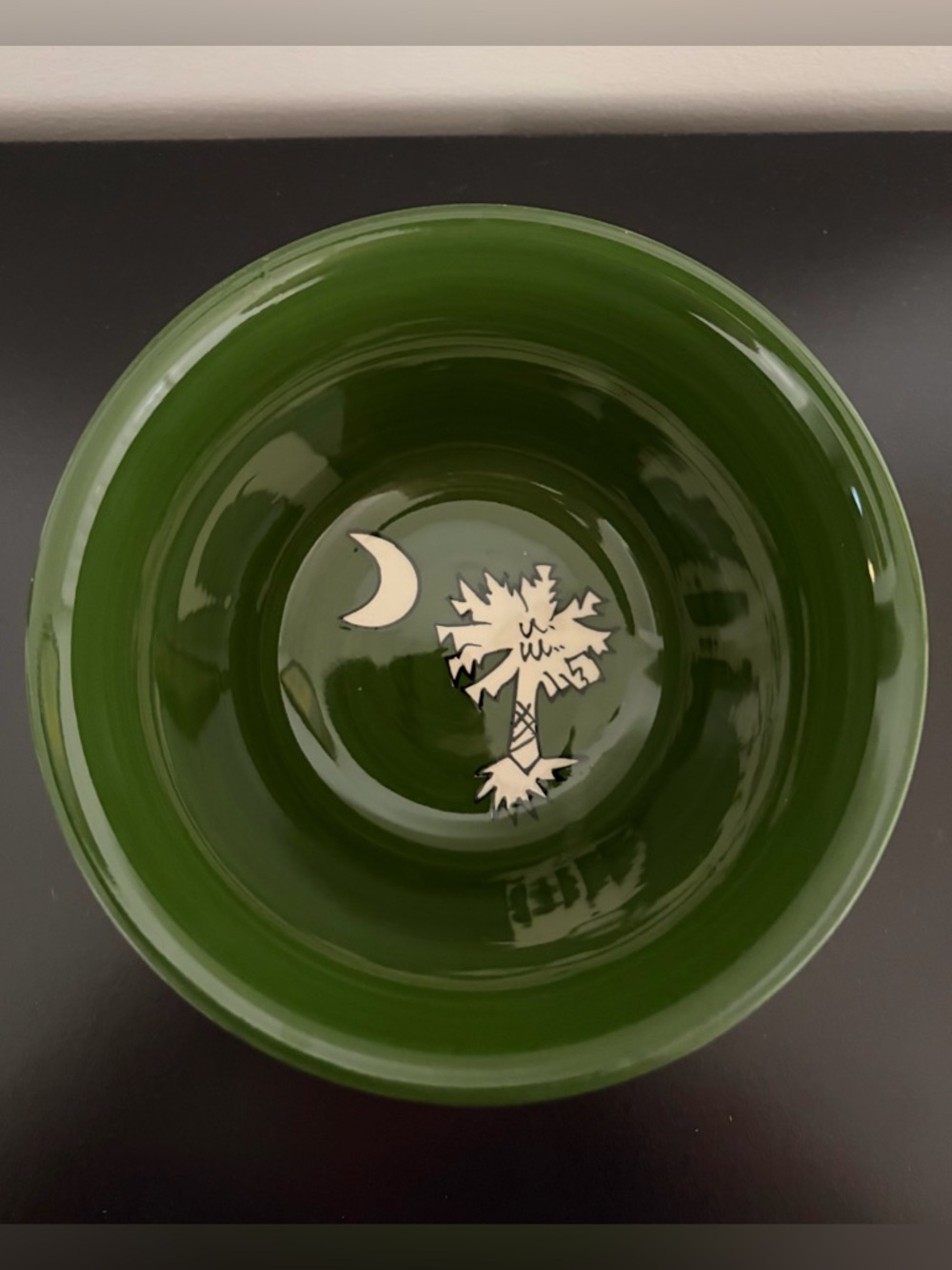 Palmetto Tree & Crescent Moon Ceramic Bowl
